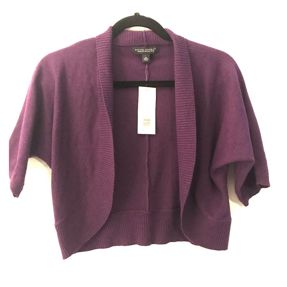 Banana Republic Shrug in Eggplant